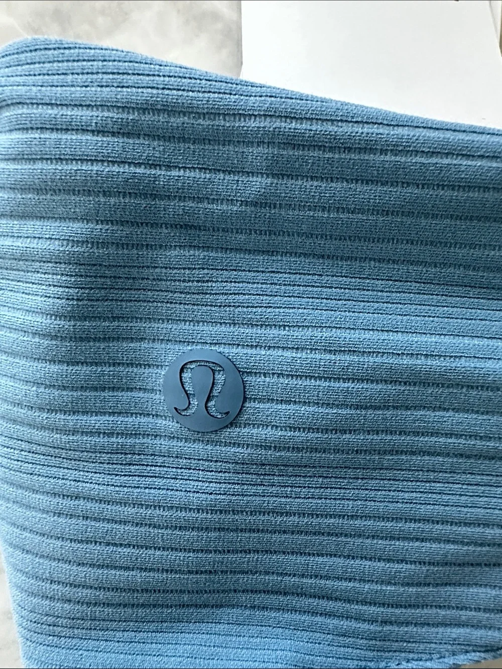 lululemon athletica Ribbed Nulu Twist-Front Headband — Utility Blue - Picture 5 of 5